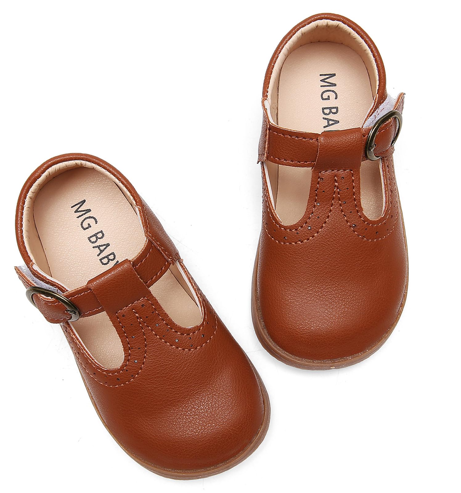 DADAWEN Girls Mary Jane Shoes - Classic School Uniform Flats for Dress & Formal Wear - Comfortable & Stylish for School, Church, and Special Occasions