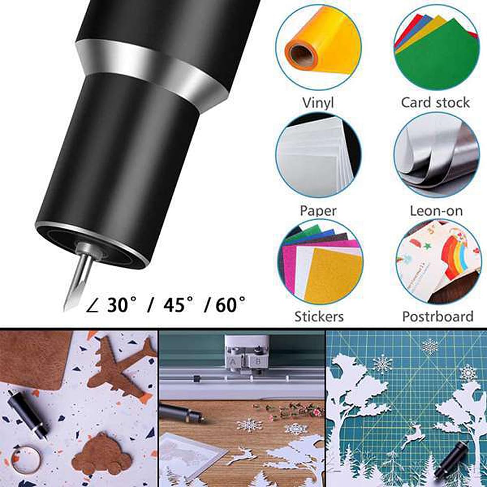5Pcs Premium Fine Point Blades Compatible with Cricut Maker 3, Maker, Explore 3, Explore Air 2, Air, One & Venture - Replacement Blade Housing for Vinyl, Cardstock & Light Materials - Perfect for DIY Crafts, Scrapbooking & Home Decor Projects
