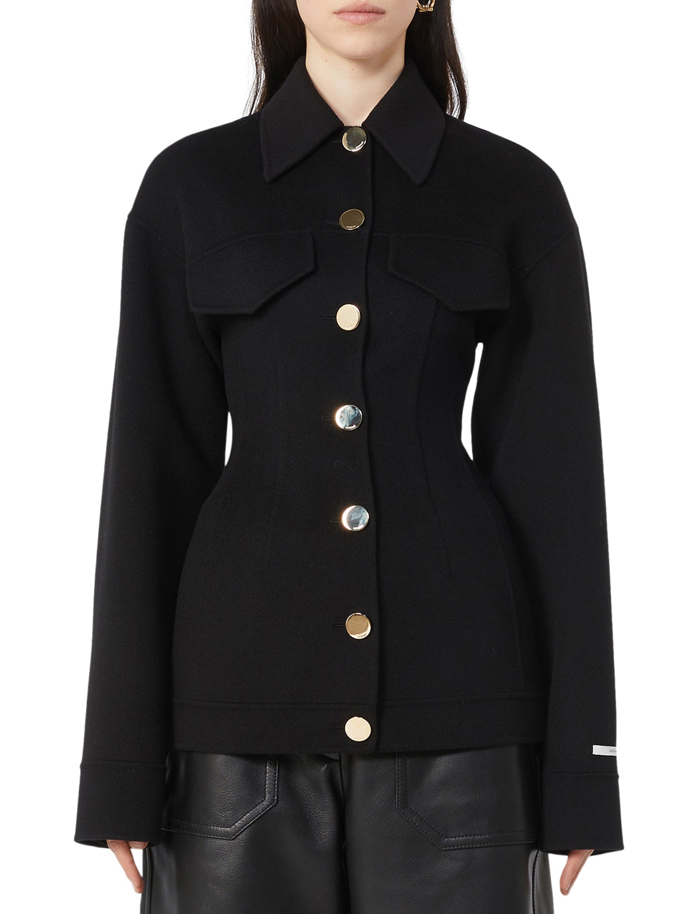 Sportmax Egeo Jacket - Black, Stylish Women's Outerwear for Casual & Evening Wear | Model 2522086011600 013