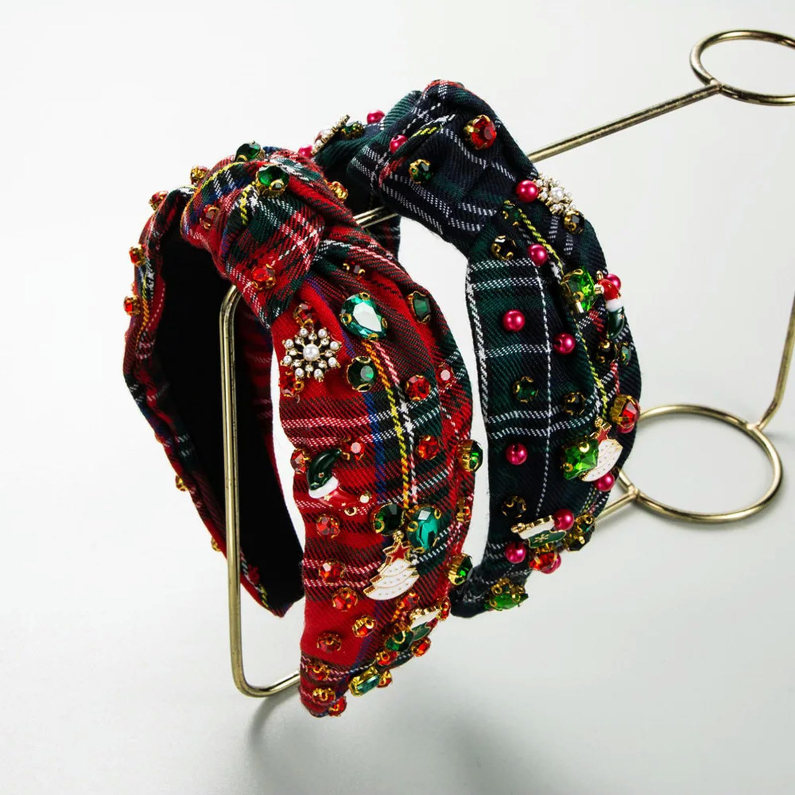 Christmas Headbands for Women & Girls - Cute Cartoon Hair Bands, Hair Bows & Hair Accessories for Holiday Parties & Festive Outfits
