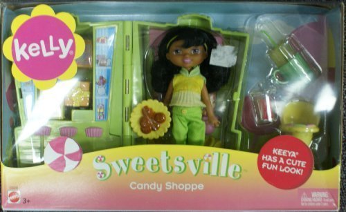 Barbie Kelly Sweetsville Candy Shoppe Playset - Sweet Treats Toy Store for Girls | Pretend Play, Doll Accessories & Candy Shop Fun