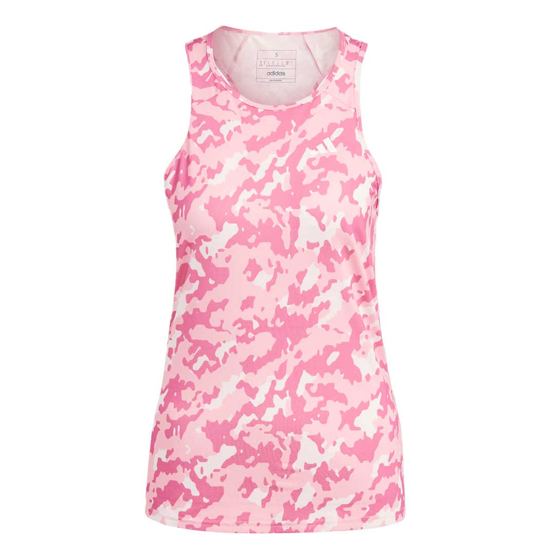 Adidas Women's Own The Run AOP Tank Top - High Performance Running Shirt for Women (HR9976) | Gym Workout, Yoga & Athletic Wear