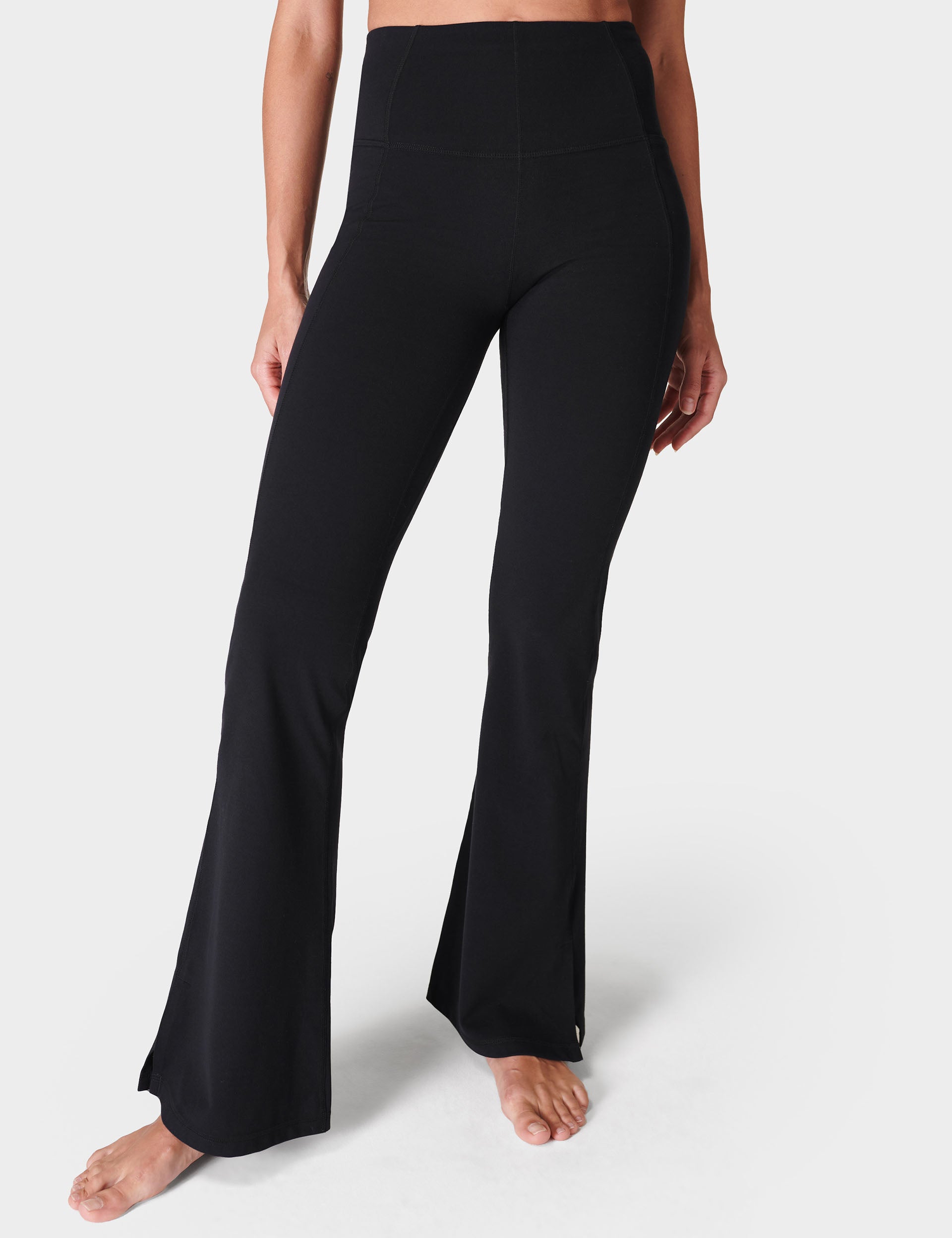 Super Soft High Waist Flare Yoga Pants for Women - Stretchy & Comfortable Black Workout Leggings - Perfect for Yoga, Gym, Running & Lounge Wear