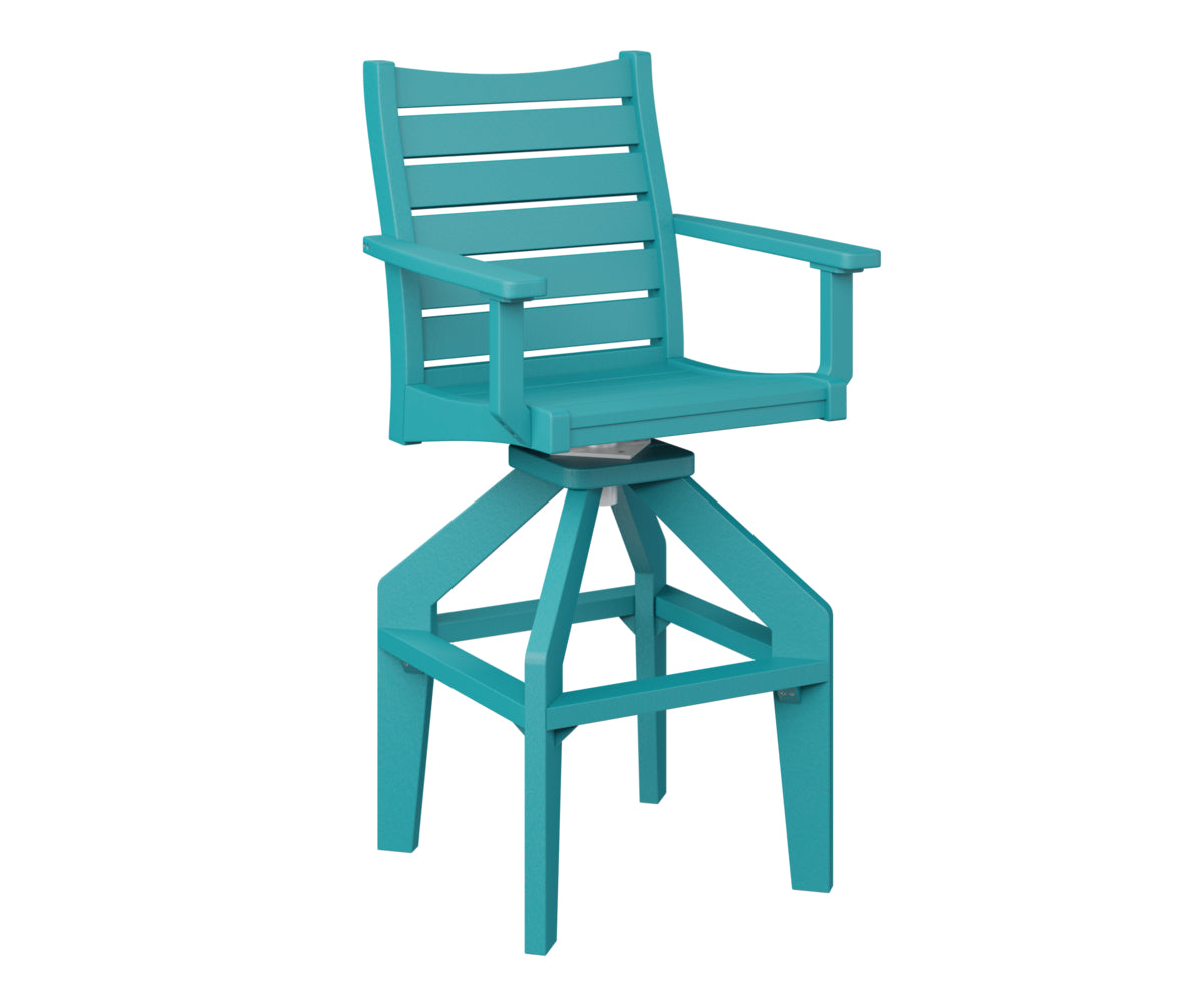 Berlin Gardens Bristol Swivel XT Chair - Heavy Duty Outdoor Patio Dining Chair with 360° Rotation, Weather-Resistant & Comfortable - Perfect for Backyard, Deck, Garden, and Poolside Relaxation