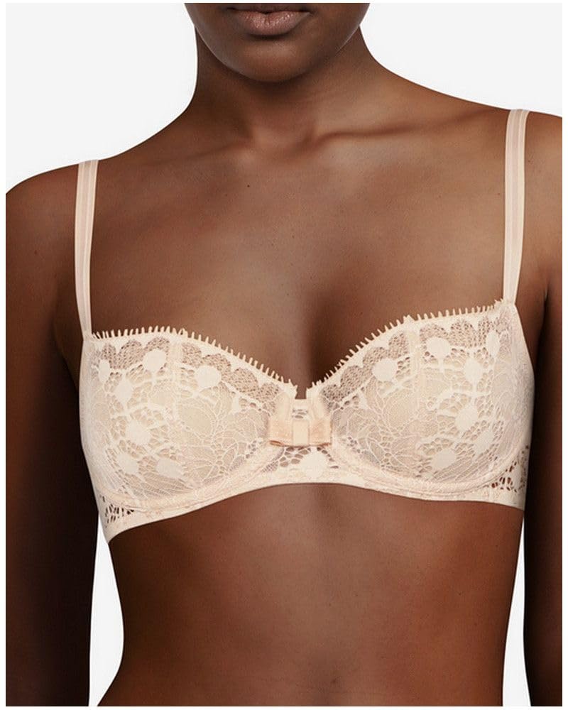Chantelle Women's Day to Night Lace Unlined Demi Bra - Comfortable Seamless Underwire Bra for Everyday Wear & Special Occasions