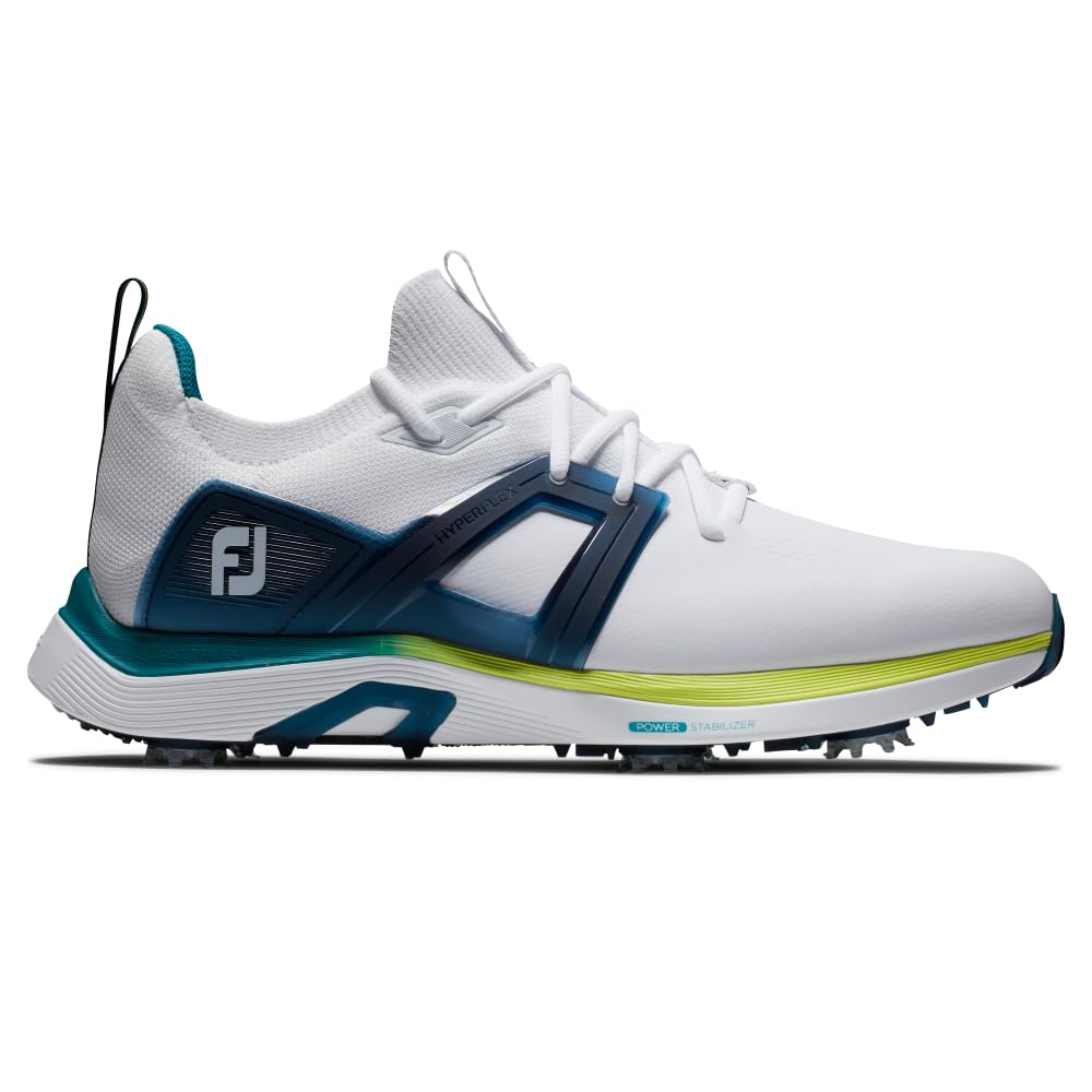 FootJoy Men's Hyperflex Golf Shoes - Lightweight, Waterproof & Comfortable Spiked Golf Shoes for Men | Perfect for Walking the Course & All-Day Play