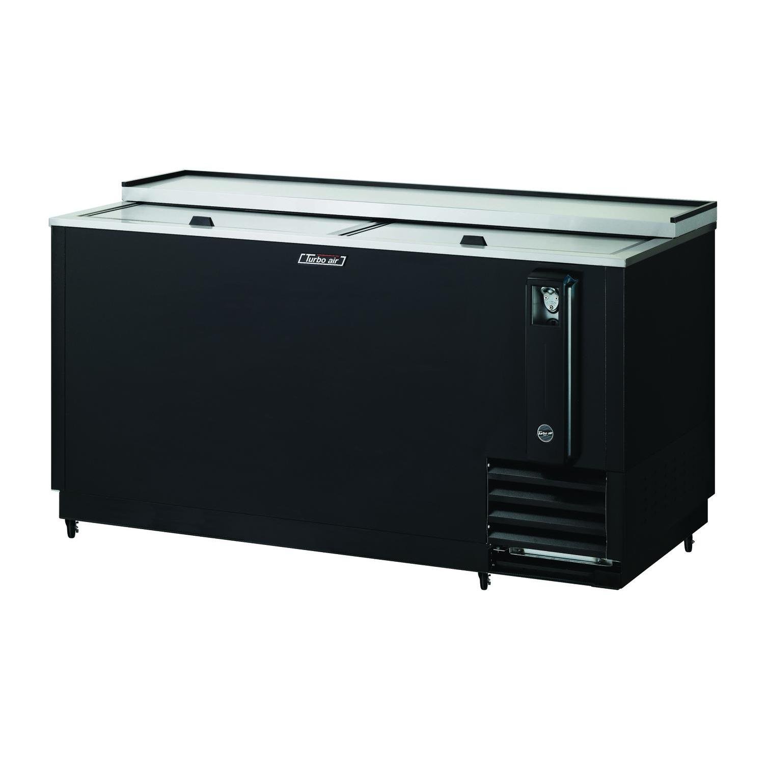 Turbo Air TBC-65SB Commercial Refrigerated Bottle Cooler - 2 Door Glass Display Beverage Fridge, 21 cu ft Capacity - Perfect for Bars, Restaurants, and Convenience Stores