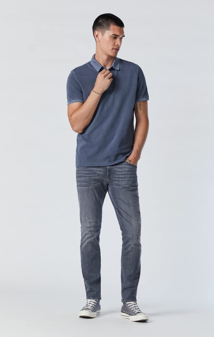 Mavi Men's Jake Regular-Rise Tapered Slim Fit Jeans - Comfortable Stretch Denim Pants for Casual Wear & Everyday Outfits