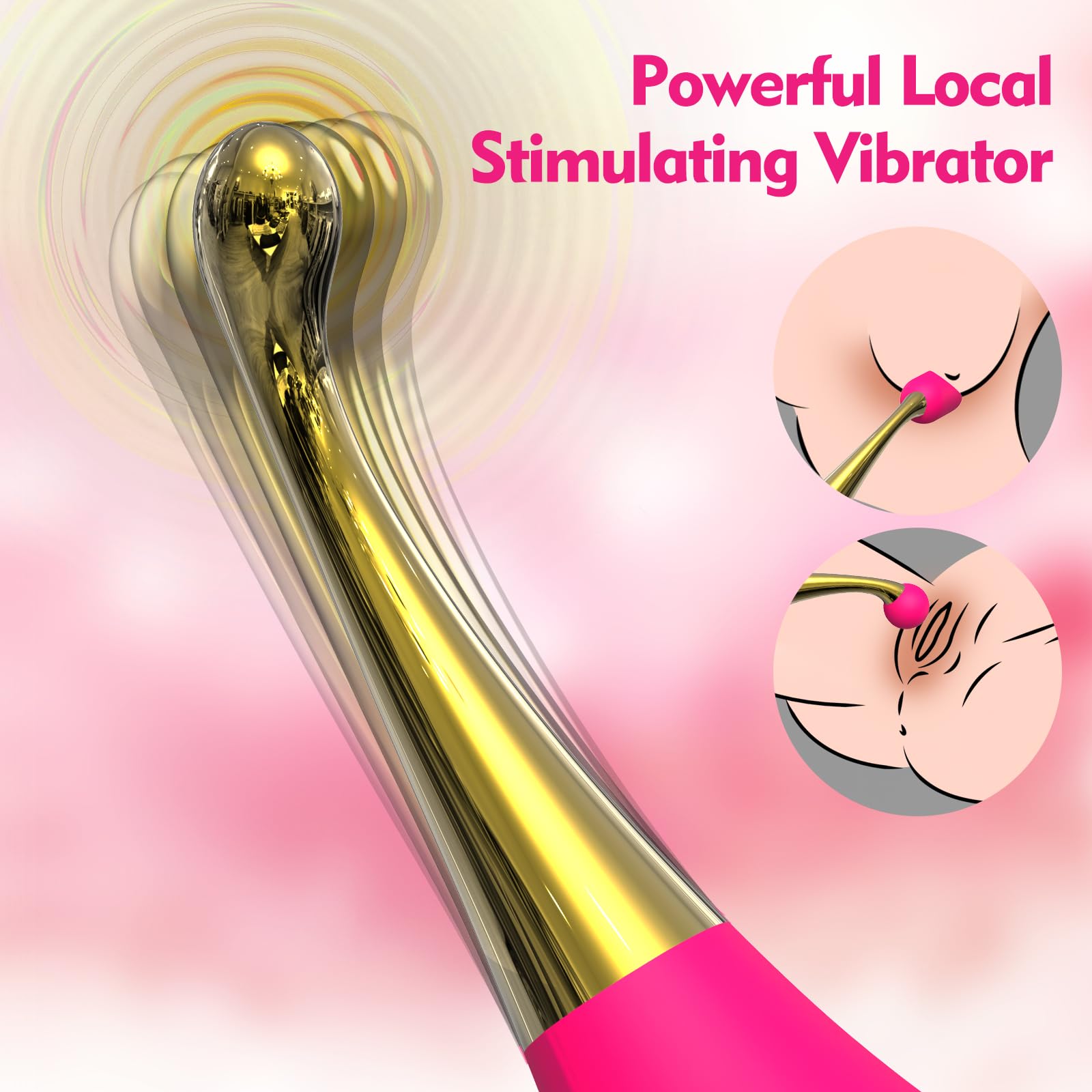 Premium Clitoral Vibrator for Women - 9-Speed G-Spot & Nipple Stimulator with LCD Screen, Rechargeable & Waterproof Wand - Perfect for Solo Play, Couples & Sensual Massage