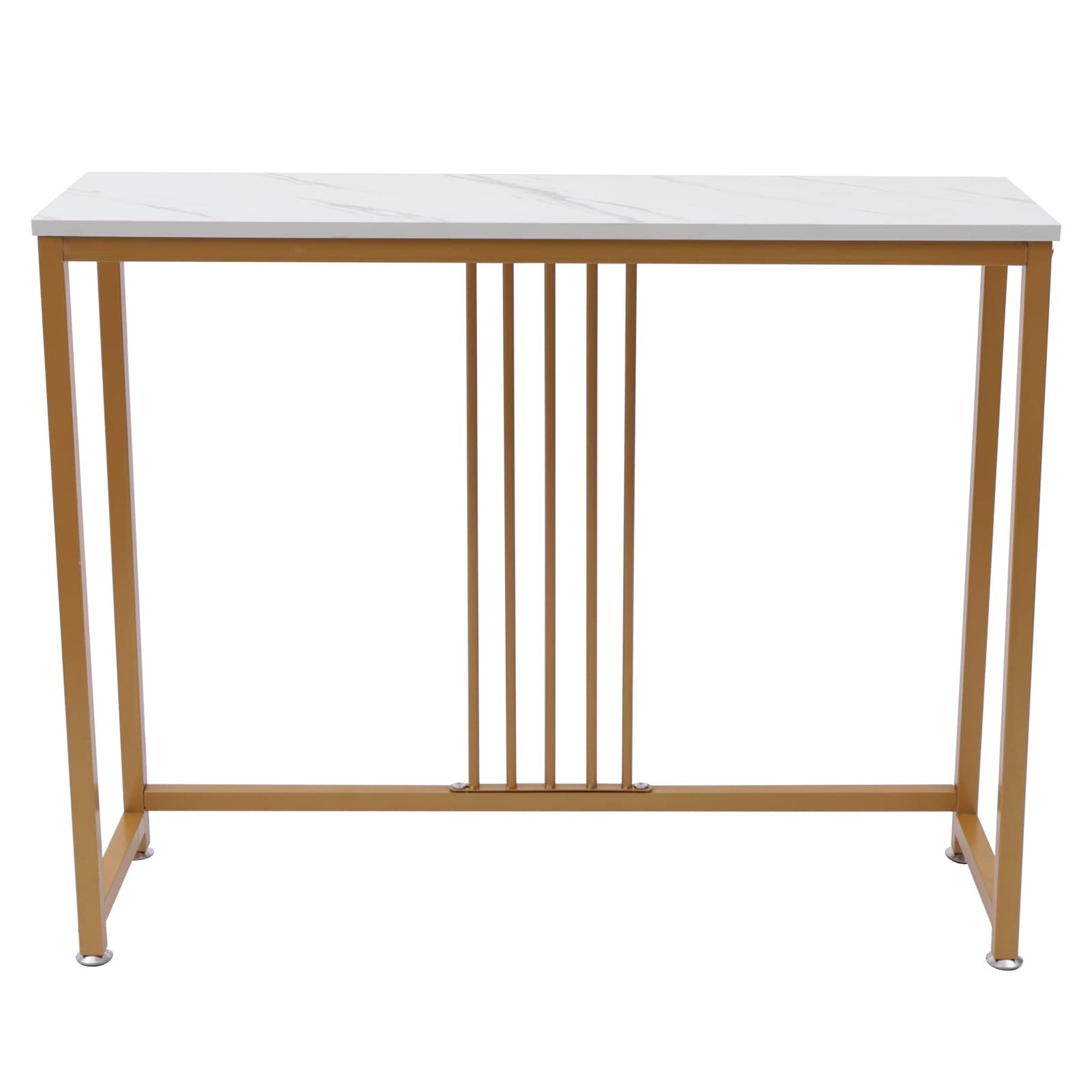 Modern Narrow Console Sofa Table with Long Shelf - Entryway, Hallway & Living Room Sideboard - Perfect for Small Spaces, Home Decor & Storage Solutions