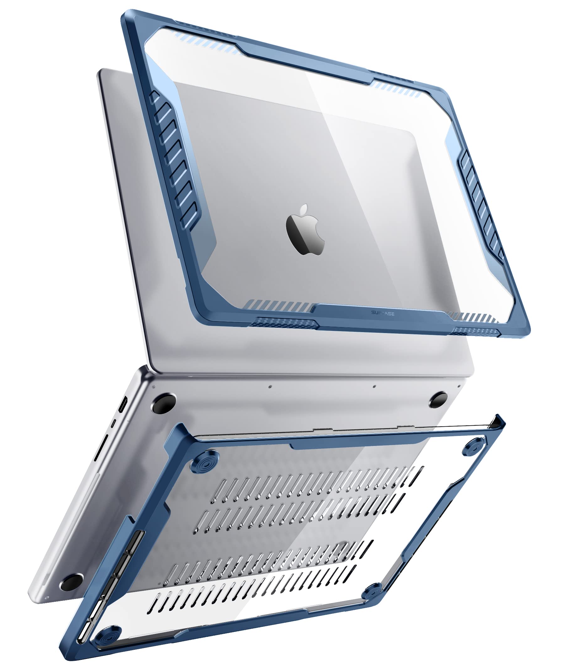 SUPCASE Unicorn Beetle Heavy Duty Rugged Shockproof Hard Shell Protective Case for MacBook Pro 16 Inch (2021-2024 M1/M2/M3/M4 Pro/Max Models A2485/A2780/A2991/A3186/A3403) - Azure Blue | Durable Laptop Cover for Work, Travel & Outdoor Use