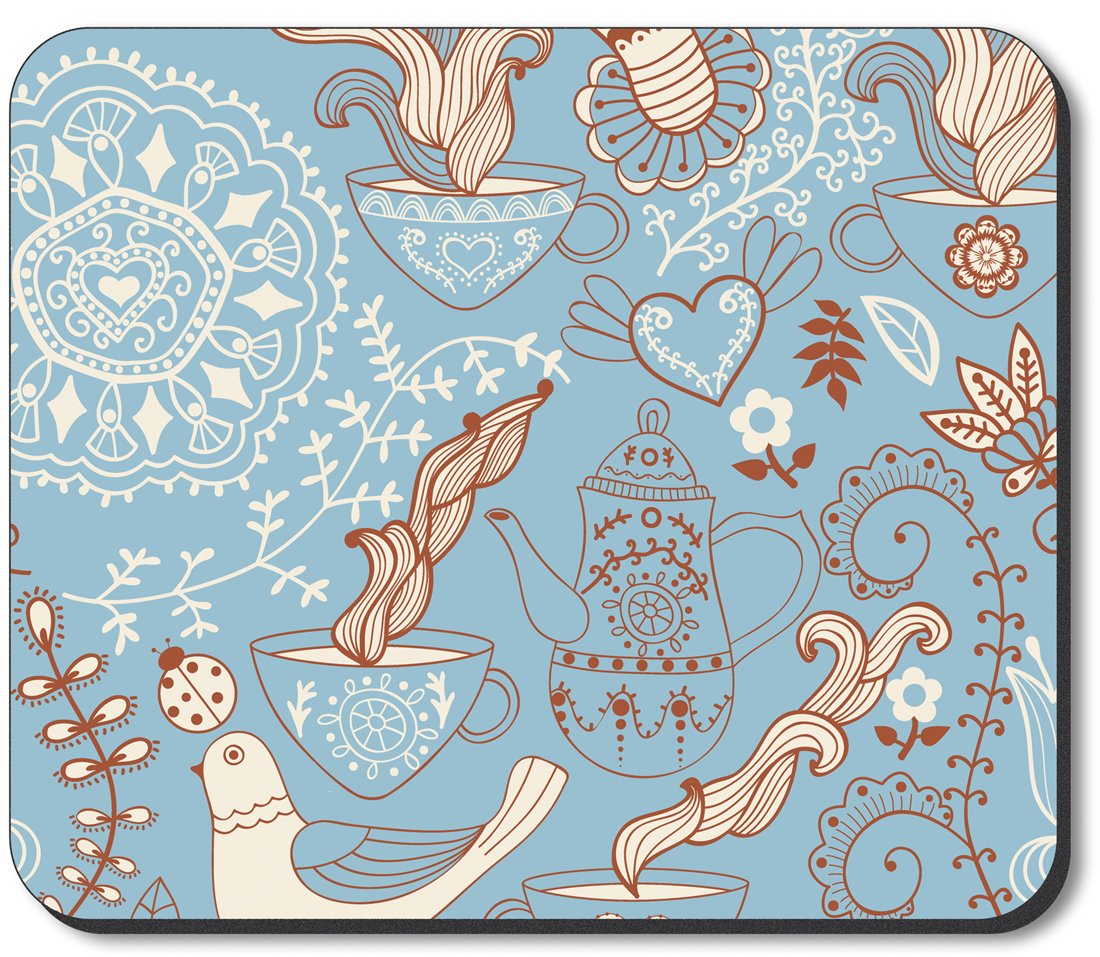 Art Plates Brand Mouse Pad - Zen Coffee Design for Office & Gaming | Non-Slip Rubber Base, Smooth Surface for Computers & Laptops | Perfect for Work, Home & Gaming Setup