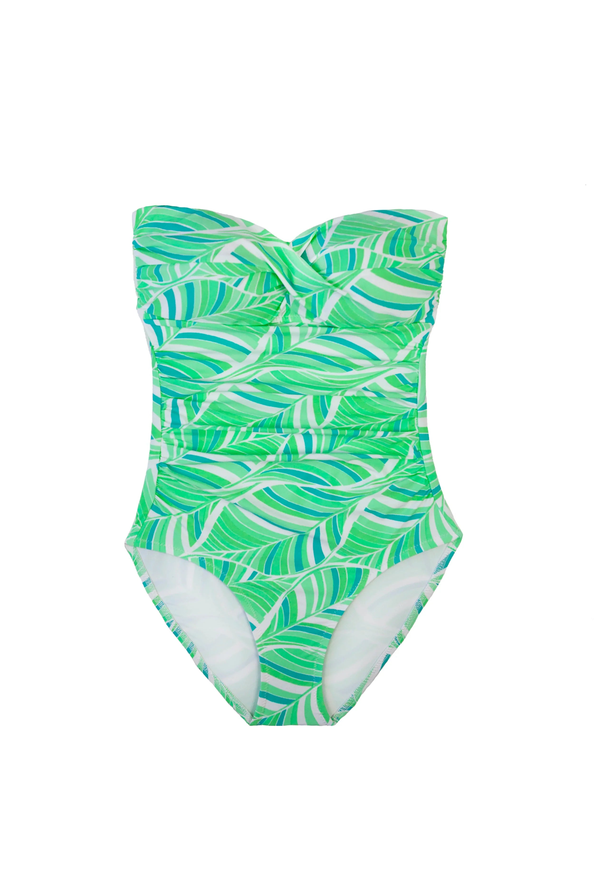 Hana Twist Bandeau One Piece Swimsuit - Sexy Monokini for Women, Summer Beach Vacation, Pool Party, and Tropical Getaway