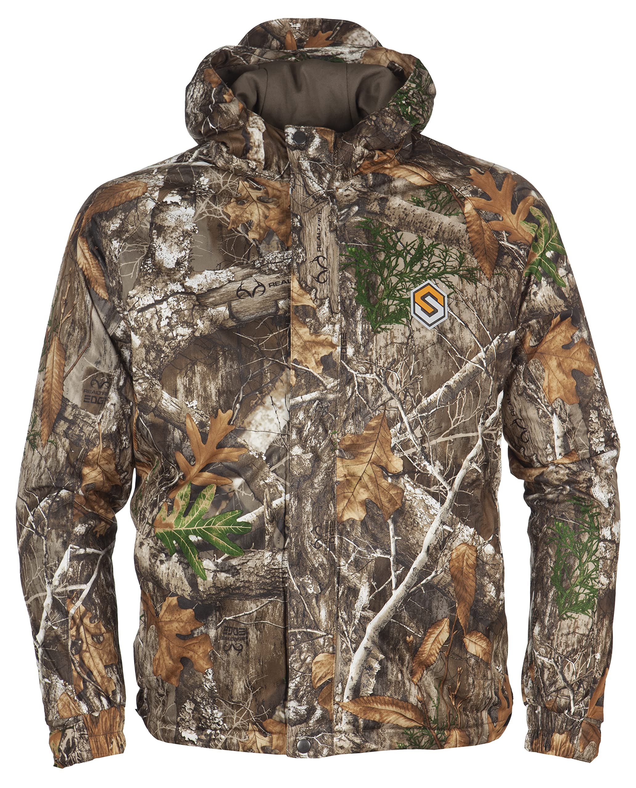 ScentLok Vapour Midweight Waterproof Camo Hunting Jacket for Men - Windproof & Odor Control Technology - Ideal for Deer Hunting, Turkey Hunting & Outdoor Adventures
