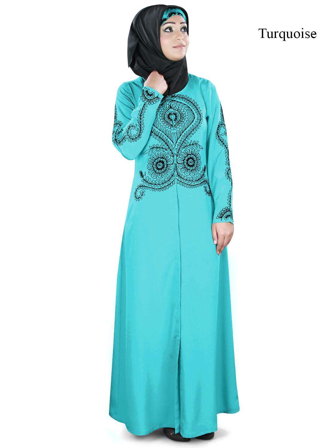 Elegant Mahnoor Abaya for Women - Modest Islamic Dress - Perfect for Prayer, Eid, and Special Occasions