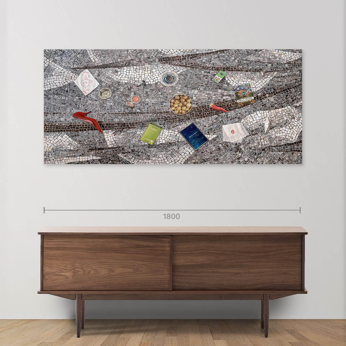 Lost and Found Oil Painting - Handmade Vintage Artwork for Home Decor, Living Room & Office Wall Art - Perfect for Gifts, Interior Design & Art Collectors