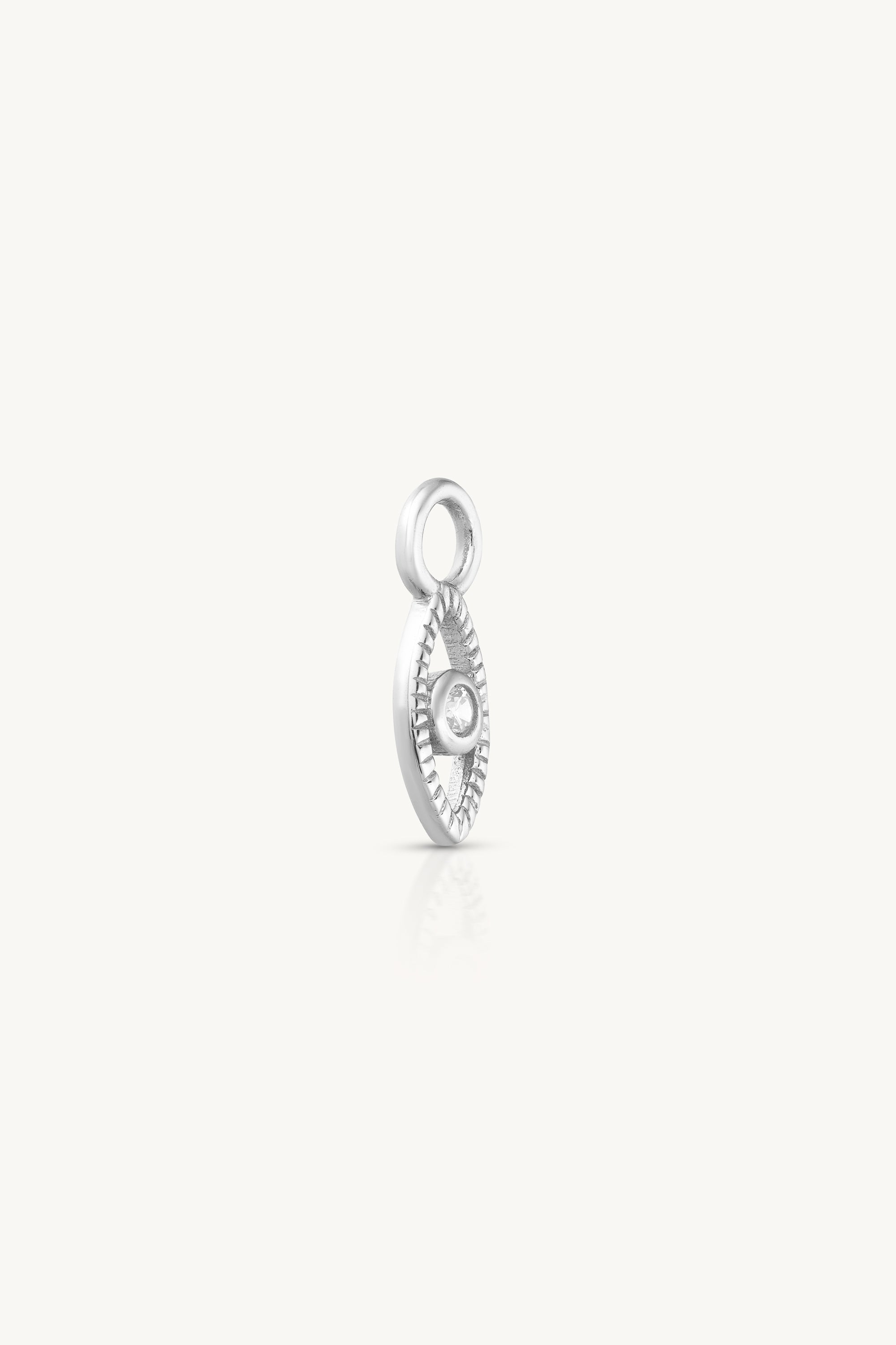 All Seeing Silver Charm - Evil Eye Protection Pendant for Women & Men - Perfect for Jewelry Making, Gifts & Spiritual Healing