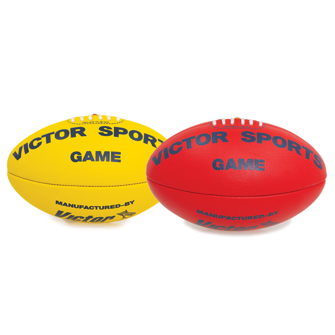 Victor AFL Leather Game Football - Premium Quality Leather for Professional & Amateur Players - Perfect for Training, Matches & Outdoor Sports Activities