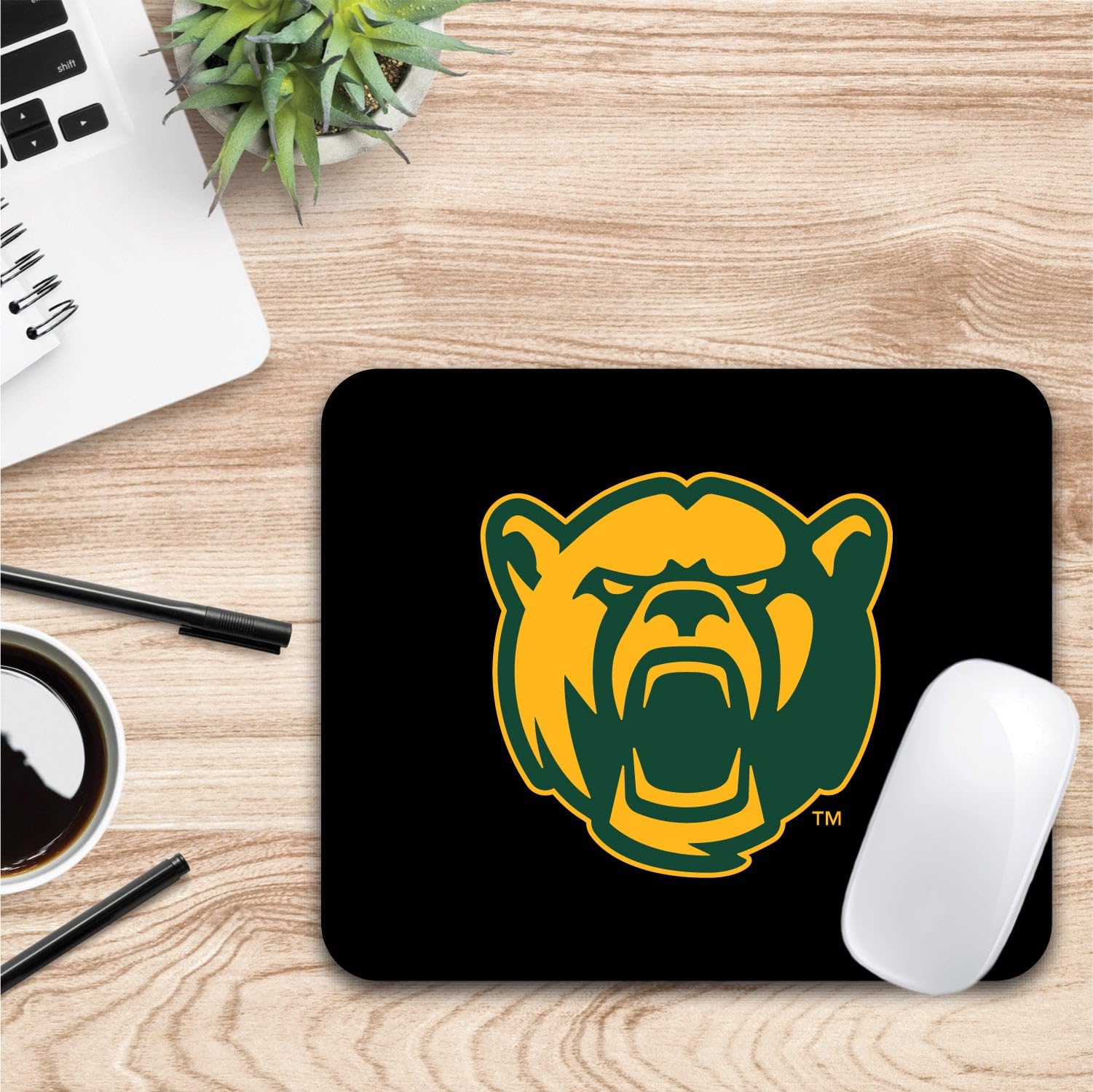 Baylor University Mouse Pad - Non-Slip Fabric Gaming & Office Desk Mat for Computers, Laptops - Perfect for Work, Study & Gaming (Fan Pack 1)