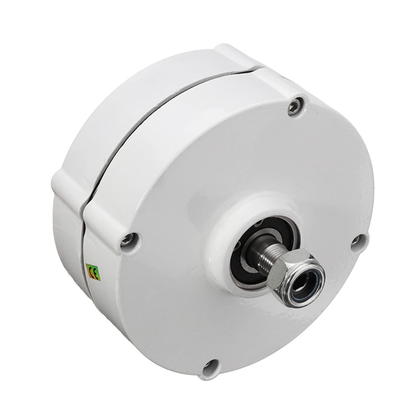 2000W Permanent Magnet Generator - 12V/24V/48V 3 Phase Gearless AC Alternator for Wind Turbine, Water Turbine & Diesel Engine - High Efficiency White PMG for Off-Grid Power Systems (Home/RV/Marine Use)