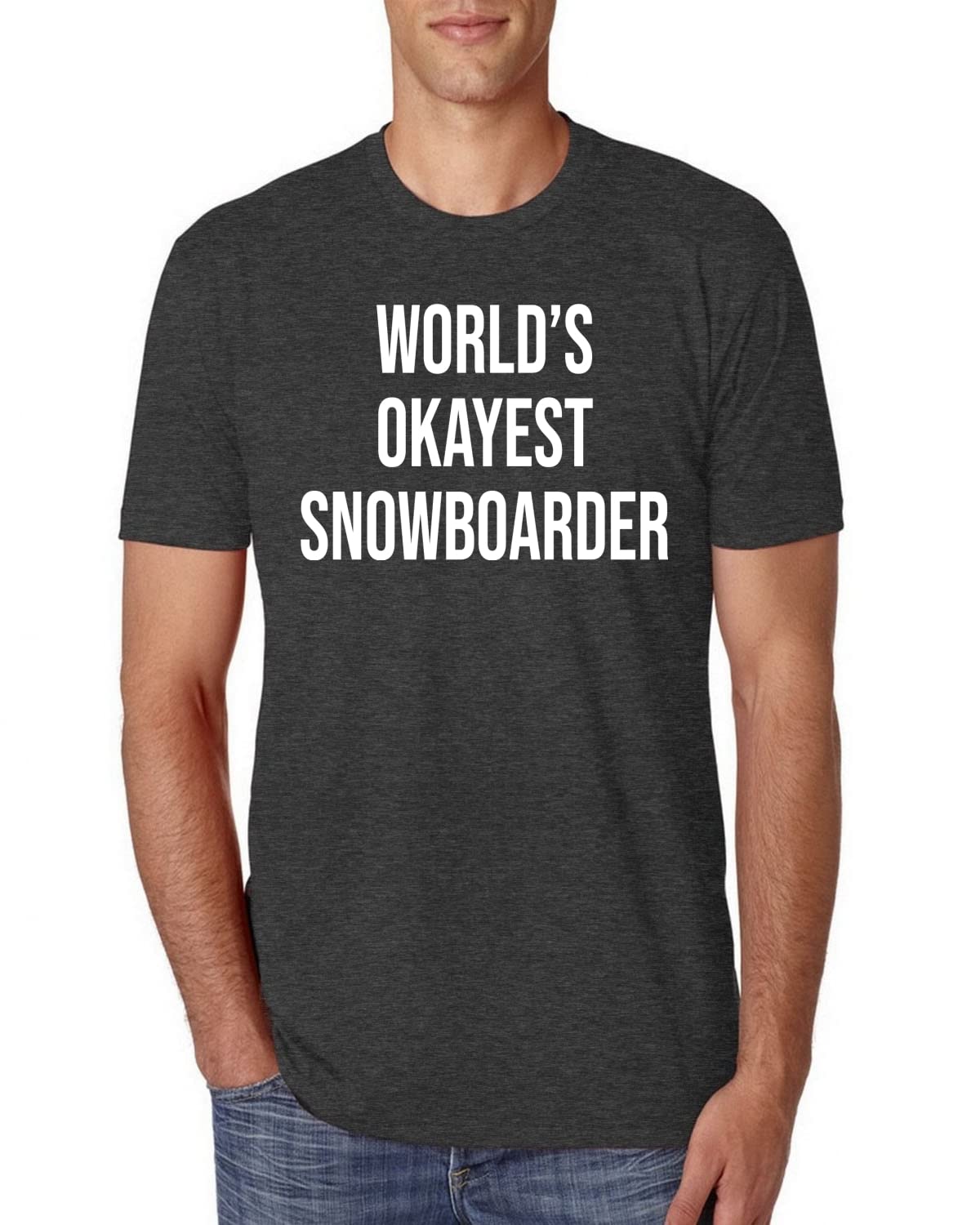 Premium Men's Tri-Blend Snowboarder T-Shirt - Comfortable & Stylish for Snowboarding, Skateboarding & Casual Wear