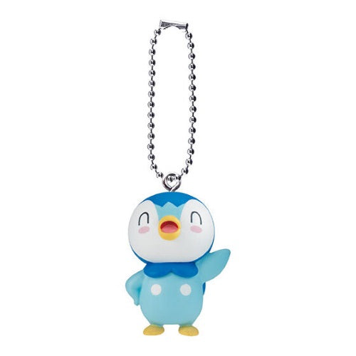 Bandai 1 Inch Mini Figure - Pokemon Expressions of Piplup Anime Swing Mascot | Collectible Toy for Kids, Fans & Gift Ideas | Perfect for Display, Play & Anime Collections
