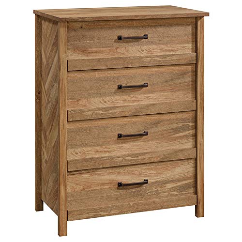 Pemberly Row Engineered Wood 4-Drawer Dresser - Mango Finish Bedroom Storage Chest | Perfect for Master Bedroom, Guest Room & Closet Organization