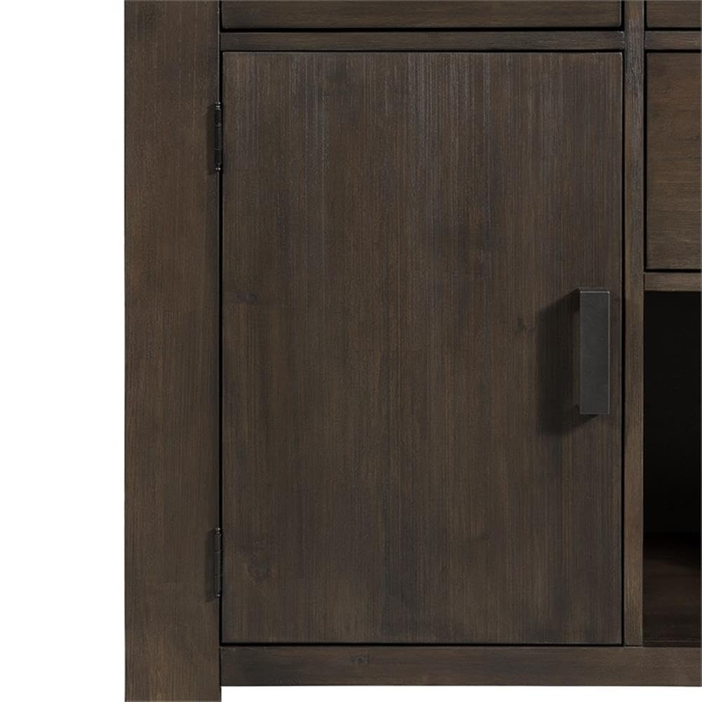 Picket Jasper Server - Rustic Wood Sideboard for Dining Room