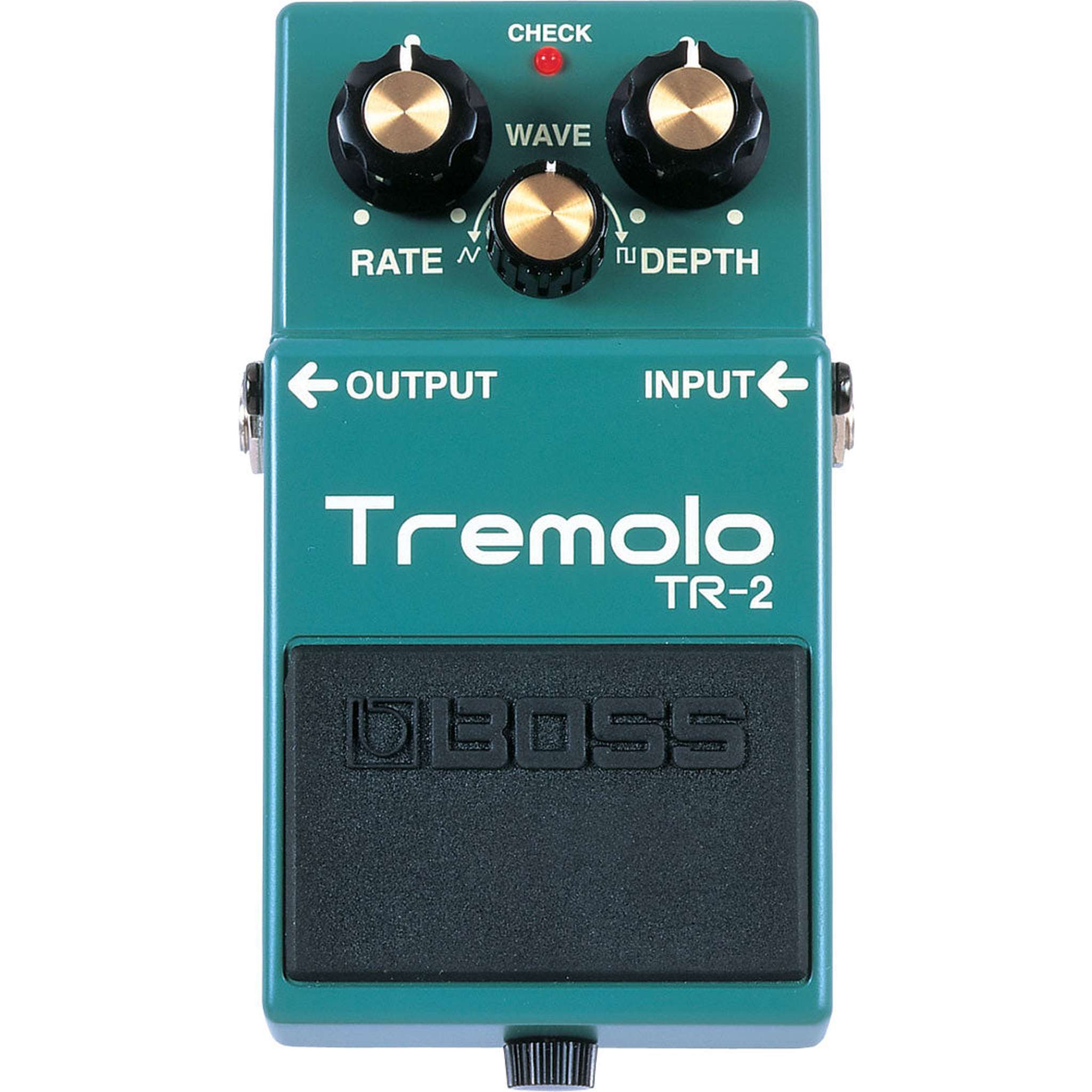 Boss TR2 Tremolo Effects Pedal for Guitar - Vintage Analog Stompbox with Adjustable Speed & Depth - Perfect for Blues, Rock & Surf Music Performances