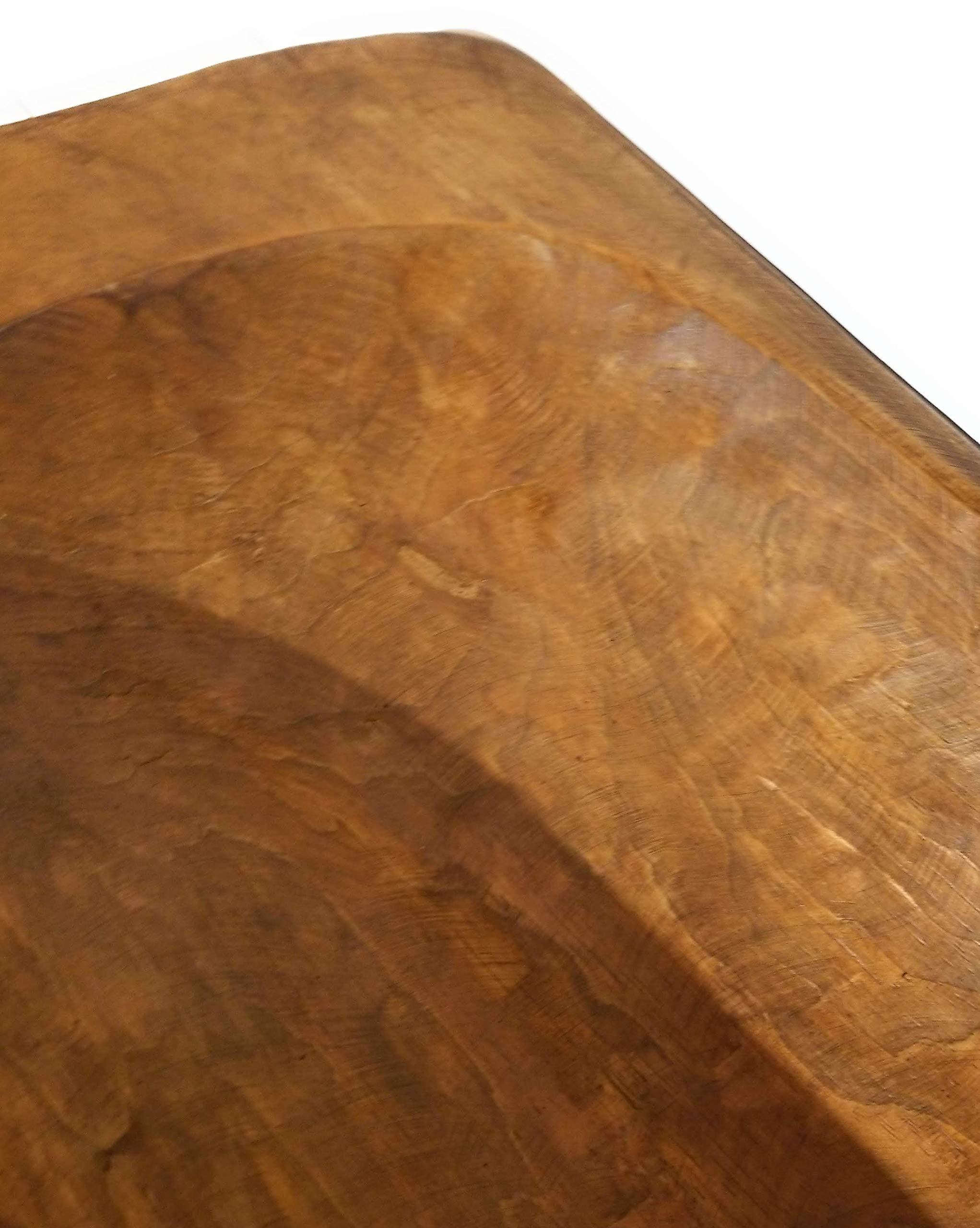 Handcrafted Wooden Dough Bowl - Large Grand Canyon Inspired Decorative Centerpiece for Rustic Farmhouse & Wedding Table Decor | Perfect for Dining Table, Mantel, or Entryway Display