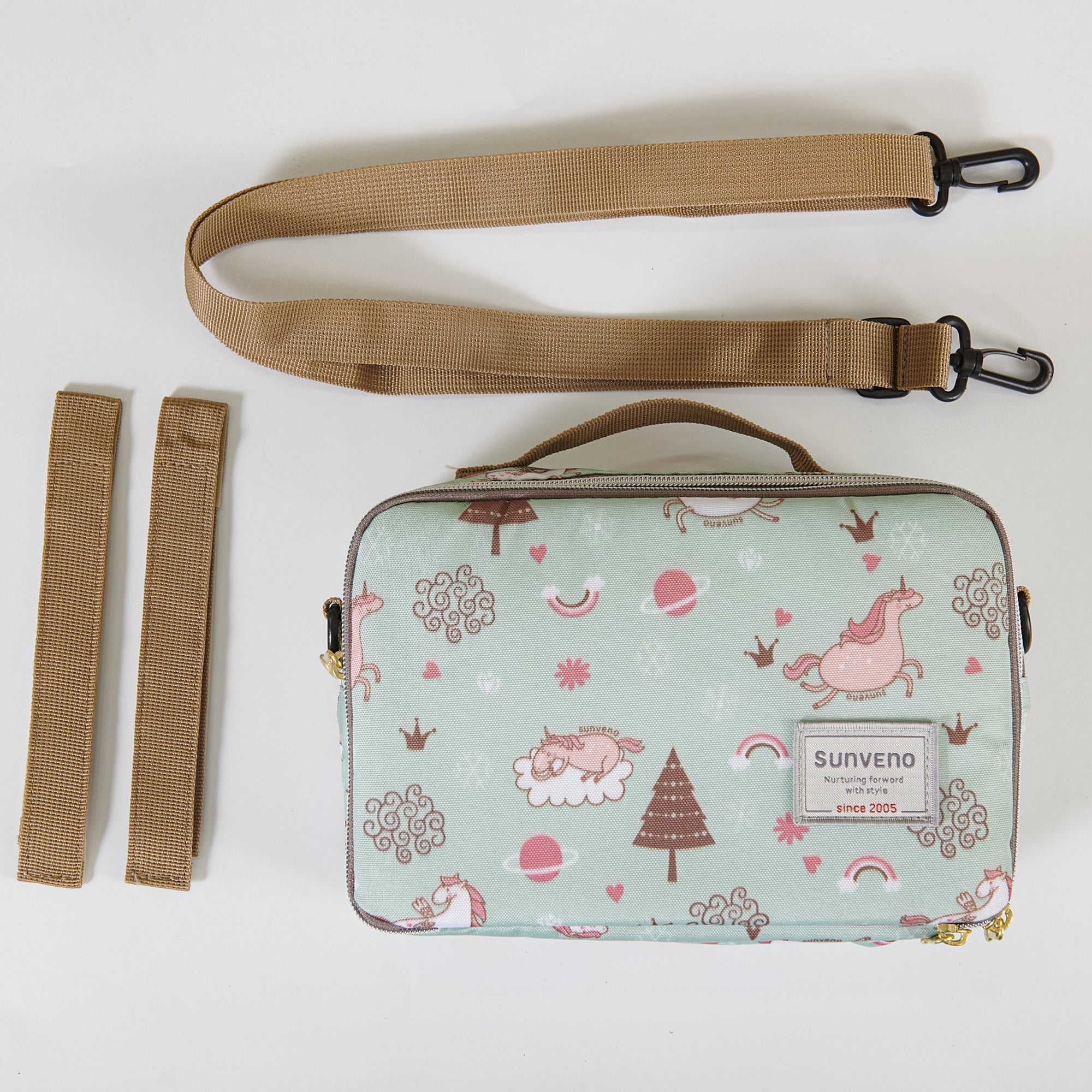Portable Diaper Changing Bag - Waterproof Baby Diaper Organizer with Insulated Pocket for On-The-Go Parents | Perfect for Travel, Park & Shopping Trips