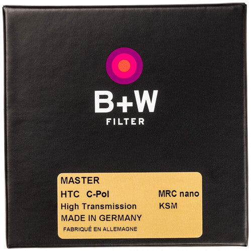 B+W 58mm MASTER High Transmission Circular Polarizer MRC Nano Filter - Professional Camera Lens Filter for Landscape, Portrait & Travel Photography