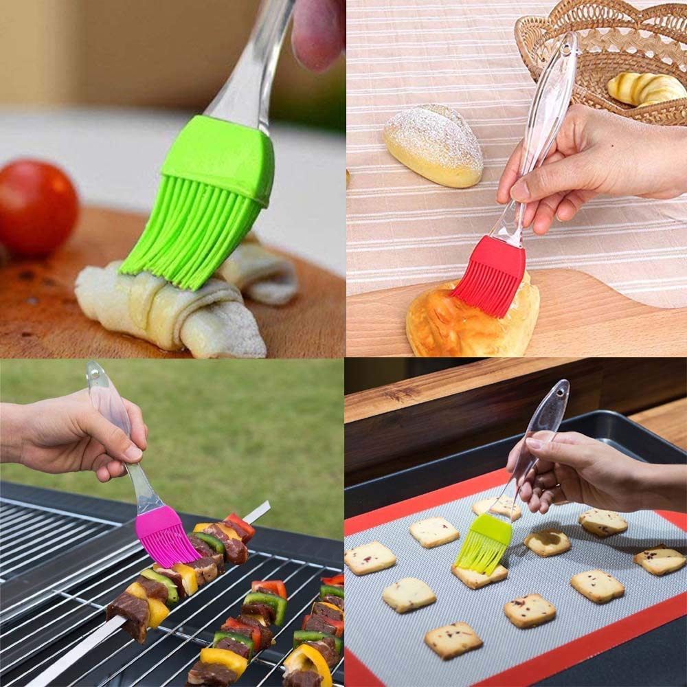 Premium Stainless Steel Ghee Oil Pot with Silicone Spatula & Oil Brush Set - Perfect for Cooking, Baking, and Drizzling Oils in the Kitchen
