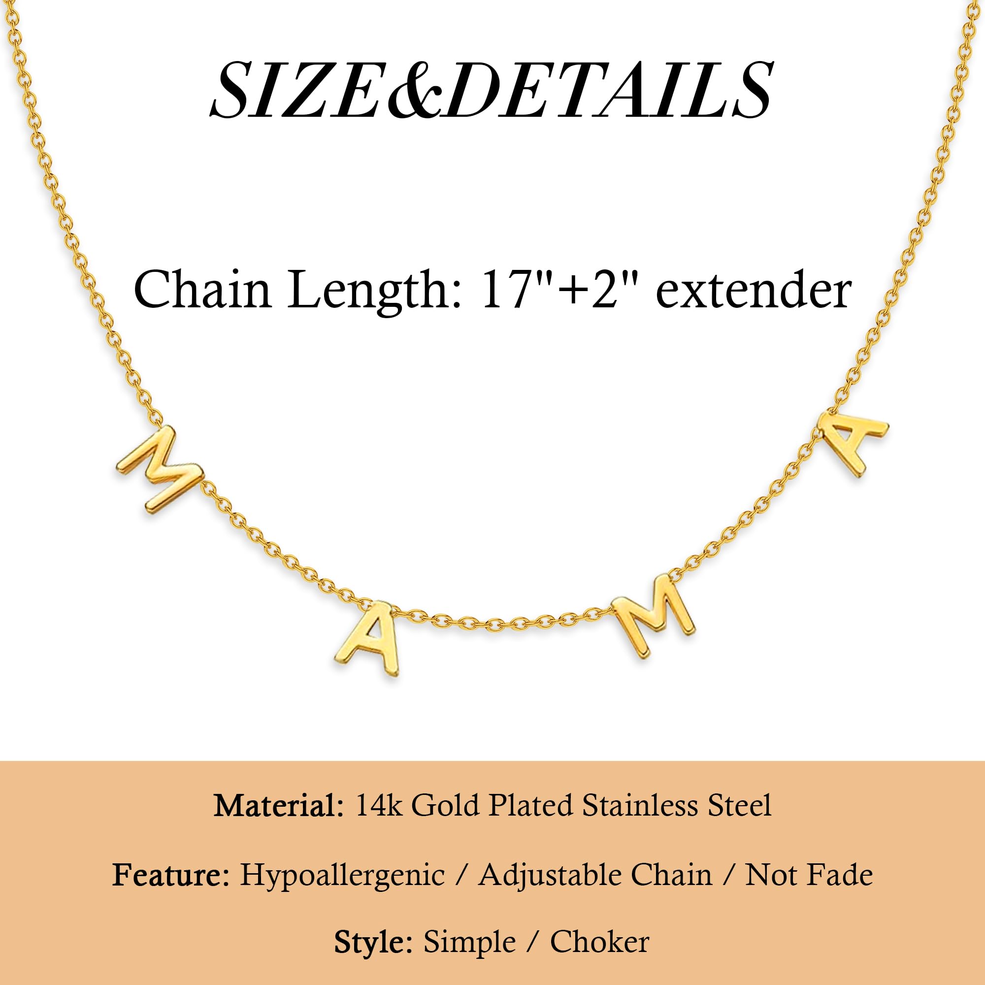 SmileBelle Mama Necklace - Elegant New Mom Gift for Pregnancy, First Time Mothers & Postpartum - Perfect as Expecting Mom Jewelry, Baby Shower Present & Mother's Day Keepsake - Ideal for Nursing, Special Occasions & Everyday Wear