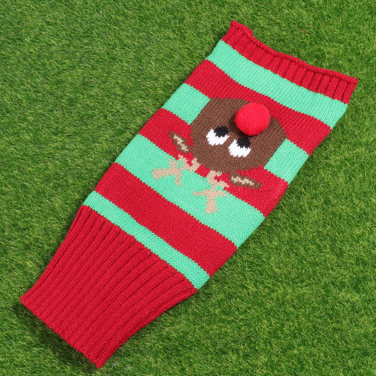Baluue Christmas Pet Sweater - Cozy Santa Claus Costume for Dogs & Cats - Festive Holiday Winter Clothes for Pet Parties & Family Gatherings - Red Pet Apparel for Christmas Photos & Indoor Celebrations