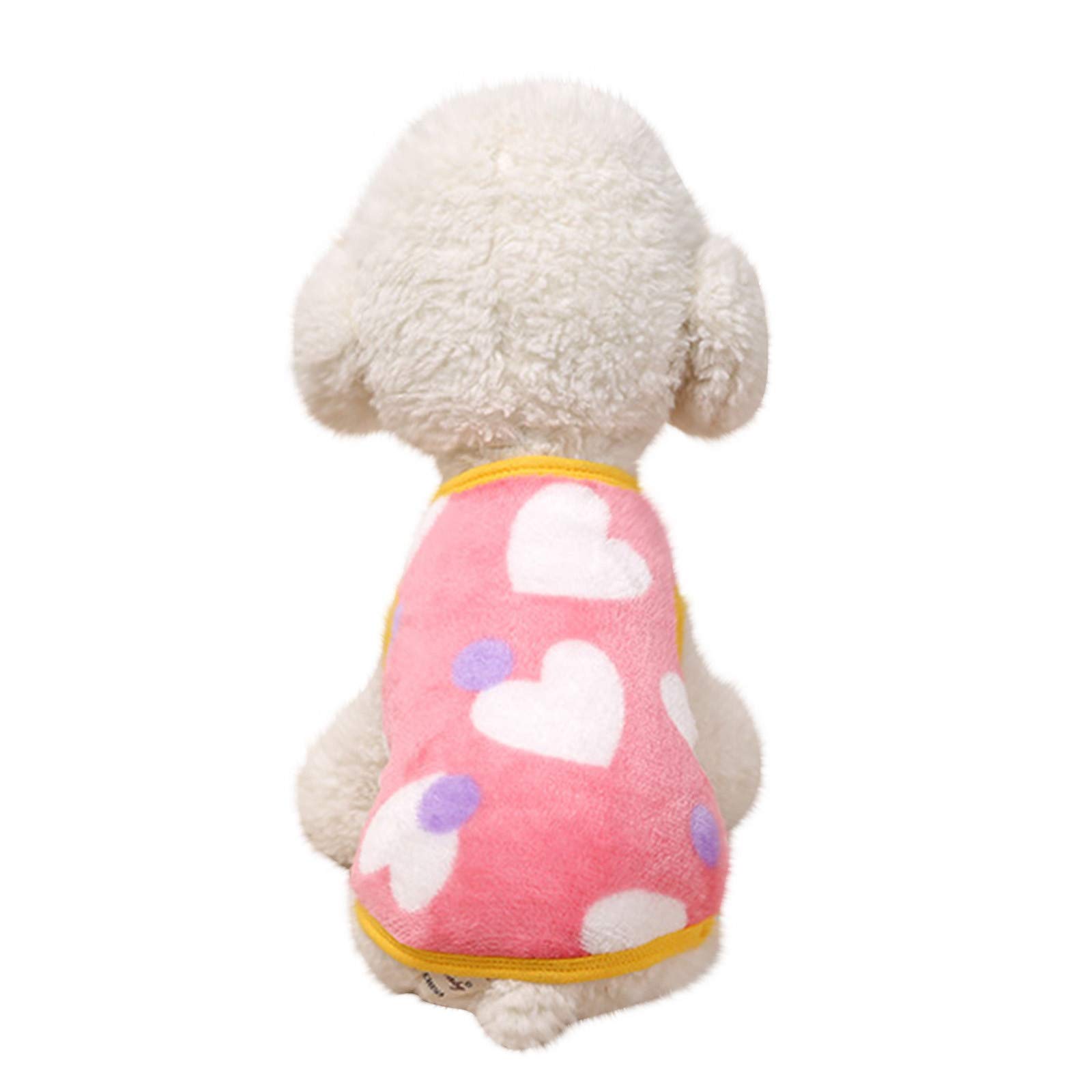 Jolincc Leopard Print Winter Dog Clothes for Chihuahuas - Warm Pet Coat for Small Dogs, Puppy Fashion Apparel (Pink, Size S) - Perfect for Autumn & Winter Walks, Indoor Cozy Wear