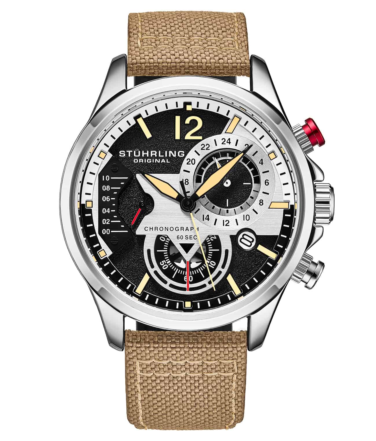 Cordura 4029 Quartz 45mm Aviator Watch - Durable Military-Grade Timepiece for Outdoor Adventures & Aviation Enthusiasts