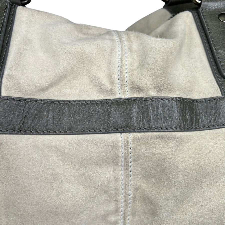 BALENCIAGA Genuine Suede Duffle Bag with Dual Pockets - Luxury Travel & Gym Bag for Men & Women | Perfect for Weekend Getaways & Workout Essentials