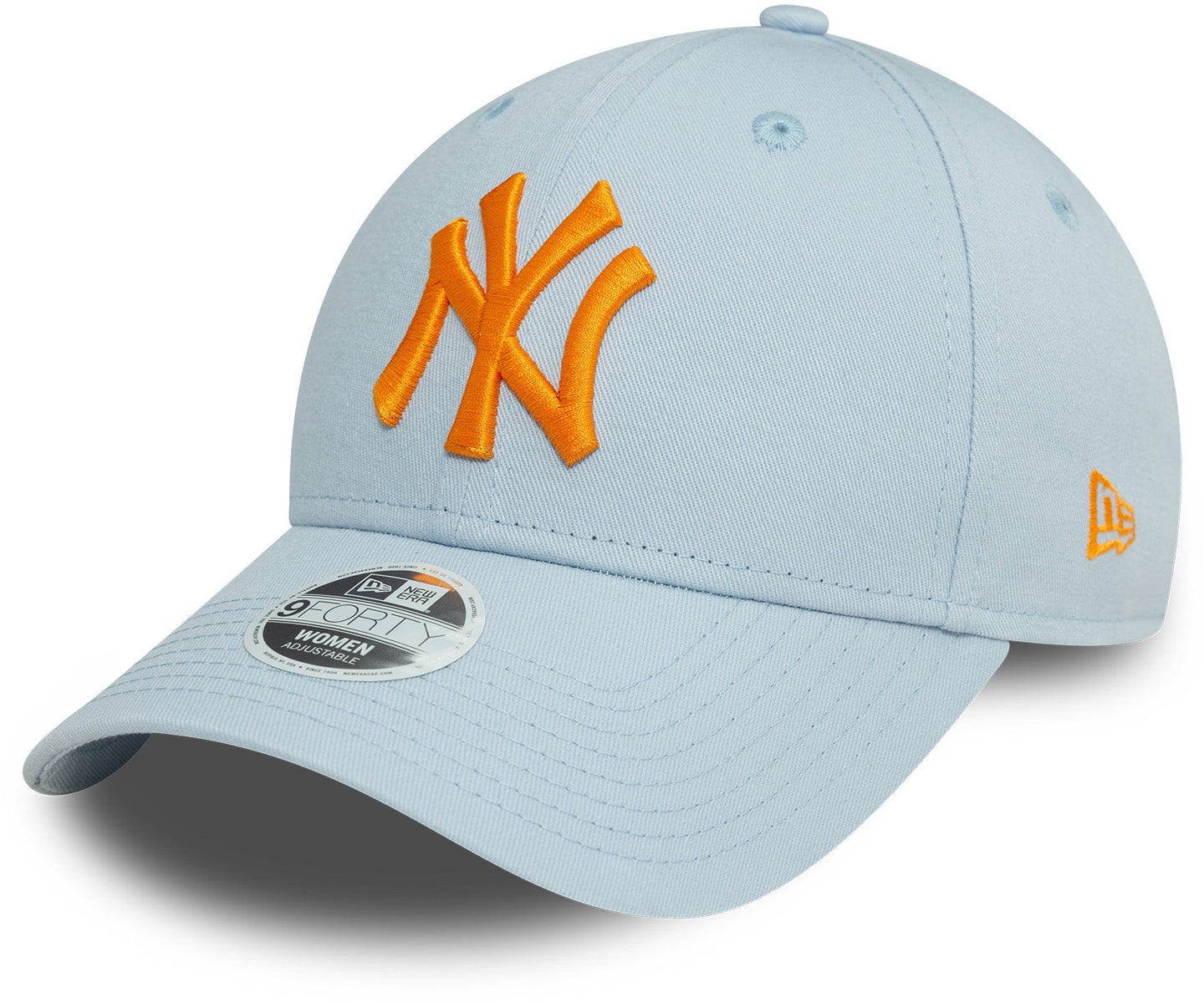 New York Yankees New Era 9Forty Essential Pale Blue Baseball Cap for Women - Adjustable Snapback Hat for Baseball Games, Outdoor Sports & Casual Wear