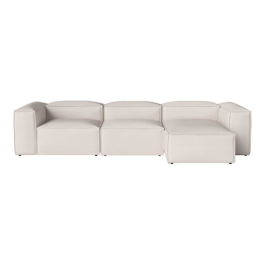 Cosima 3-Seater Sofa with Chaise Lounge - Modern L-Shaped Sectional Couch for Living Room, Apartment & Small Spaces - Soft Fabric Upholstery & Sturdy Frame - Perfect for Relaxing, Entertaining & Family Movie Nights