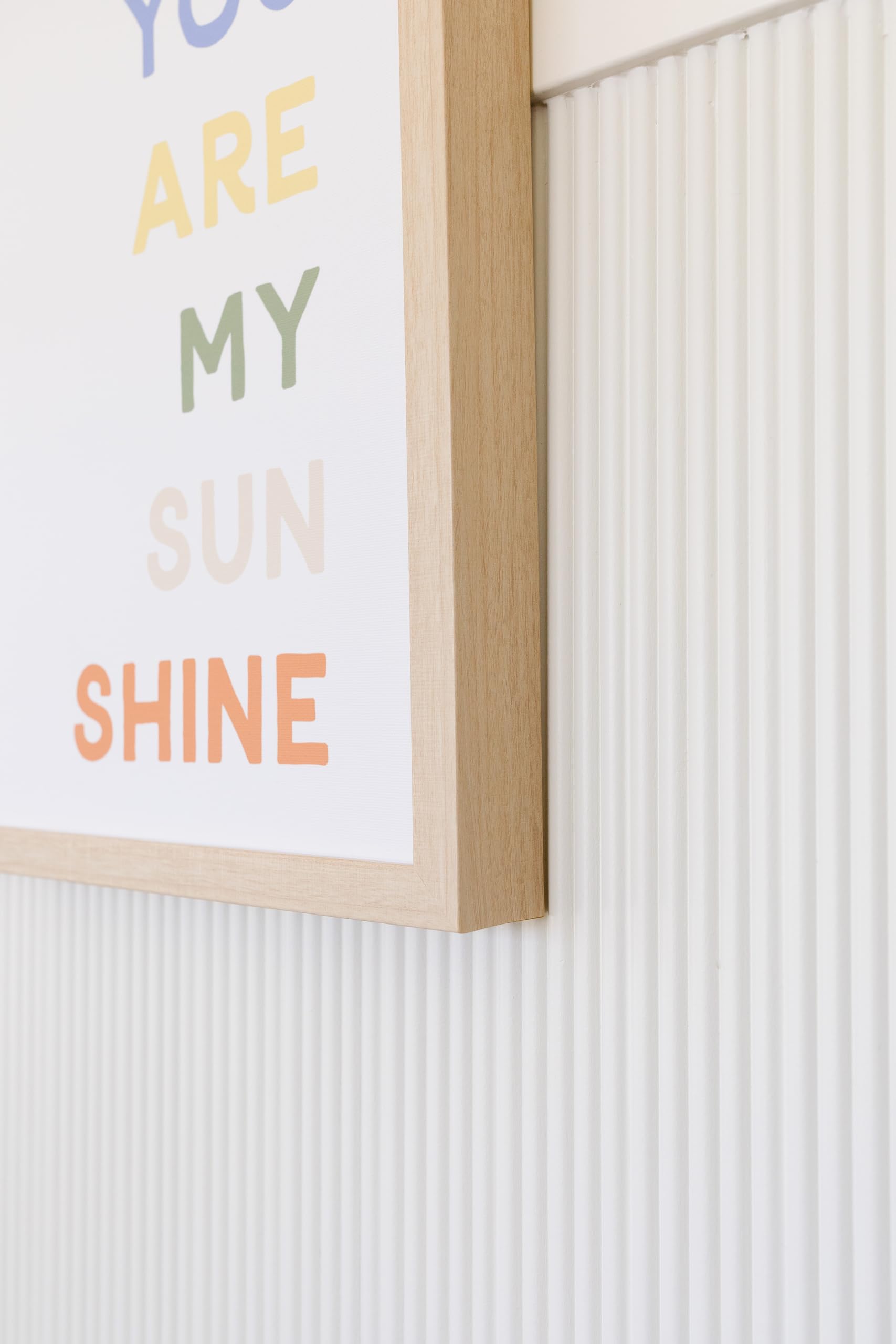 Petal Lane Sunshine Nursery Wall Art - Framed Canvas for Baby Room Decor - 12 Cute Designs for Boys & Girls - Playroom Wall Decor - Perfect for Nursery, Kids Bedroom & Daycare Center