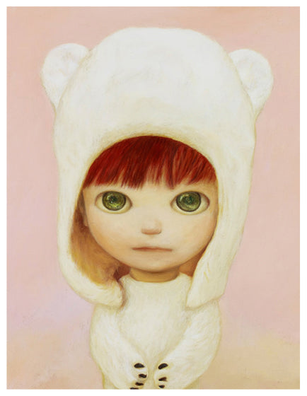 MAYUKA YAMAMOTO Little White Bear Boy Plush Toy - Cute Kawaii Stuffed Animal for Kids Room Decor, Birthday Gifts & Nursery Accessories