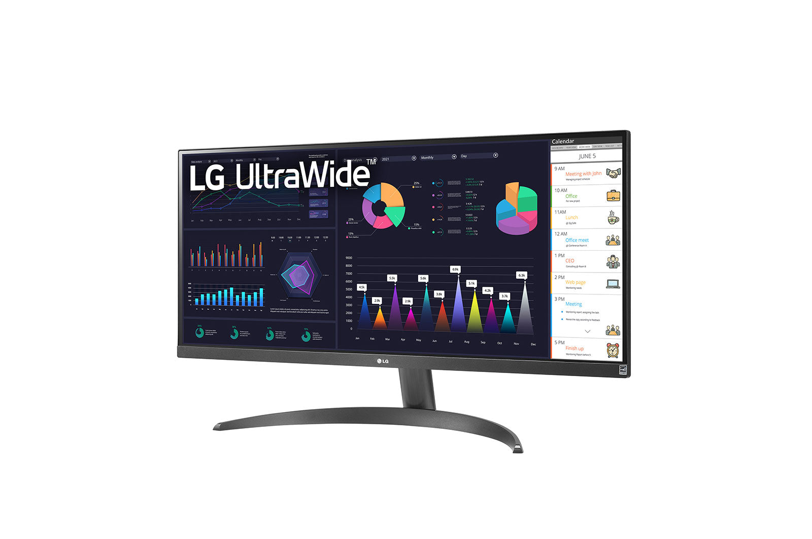 LG 29WQ500-B 29-Inch UltraWide Full HD IPS Monitor - Computer Screen for Home Office, Gaming & Productivity | 21:9 Aspect Ratio | HDR10 | AMD FreeSync