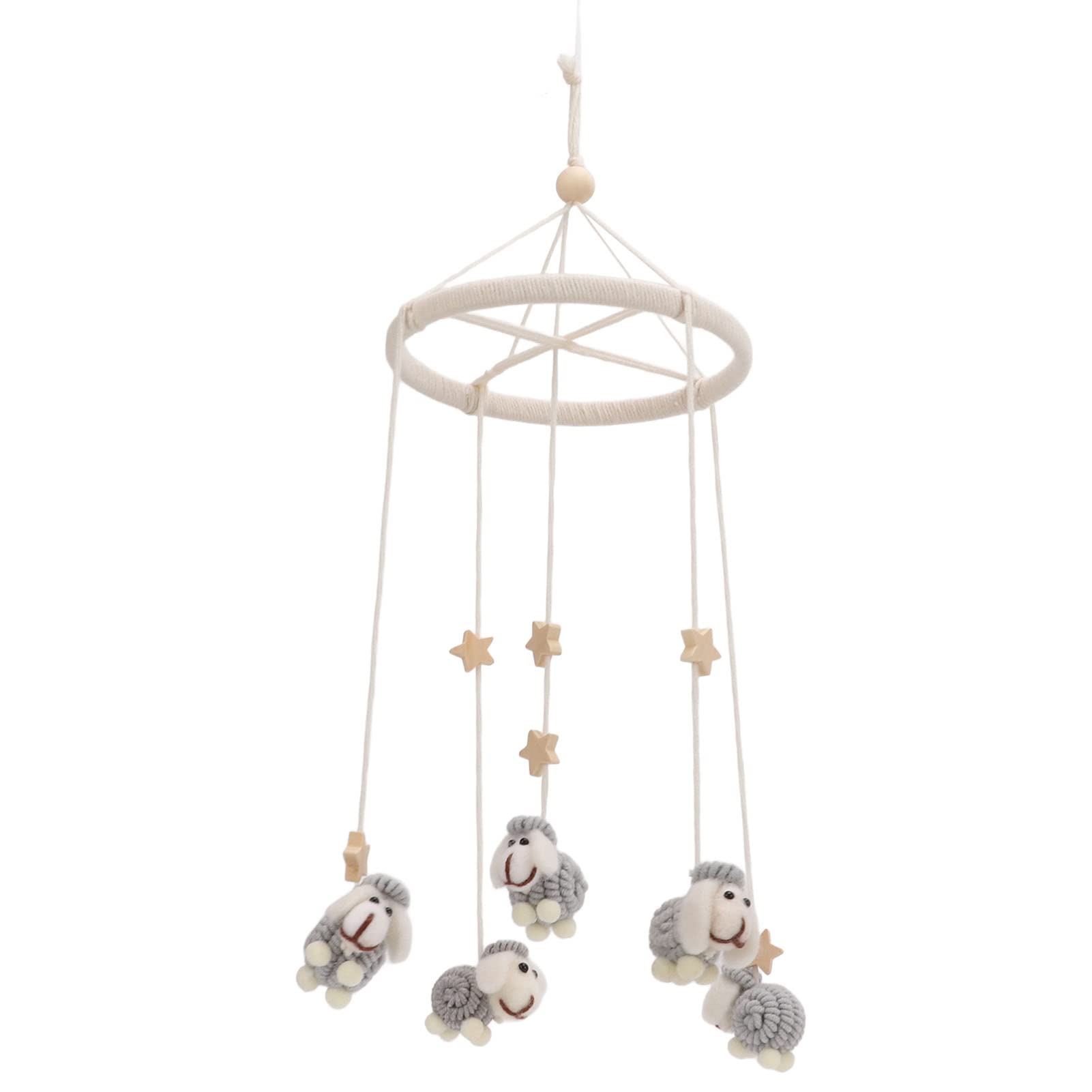 Star Wind Chime - Eco-Friendly Baby Mobile Rattles & Home Decor Wind Chimes | Cute Hanging Door Ornament for Nursery, Garden, and Gift Giving