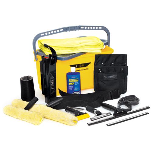 Ettore Super Starter Kit - Complete Window Cleaning Kit for Home & Office | Streak-Free Glass Cleaning with Squeegee, Scrubber & Microfiber Cloth | Perfect for Windows, Mirrors & Glass Surfaces