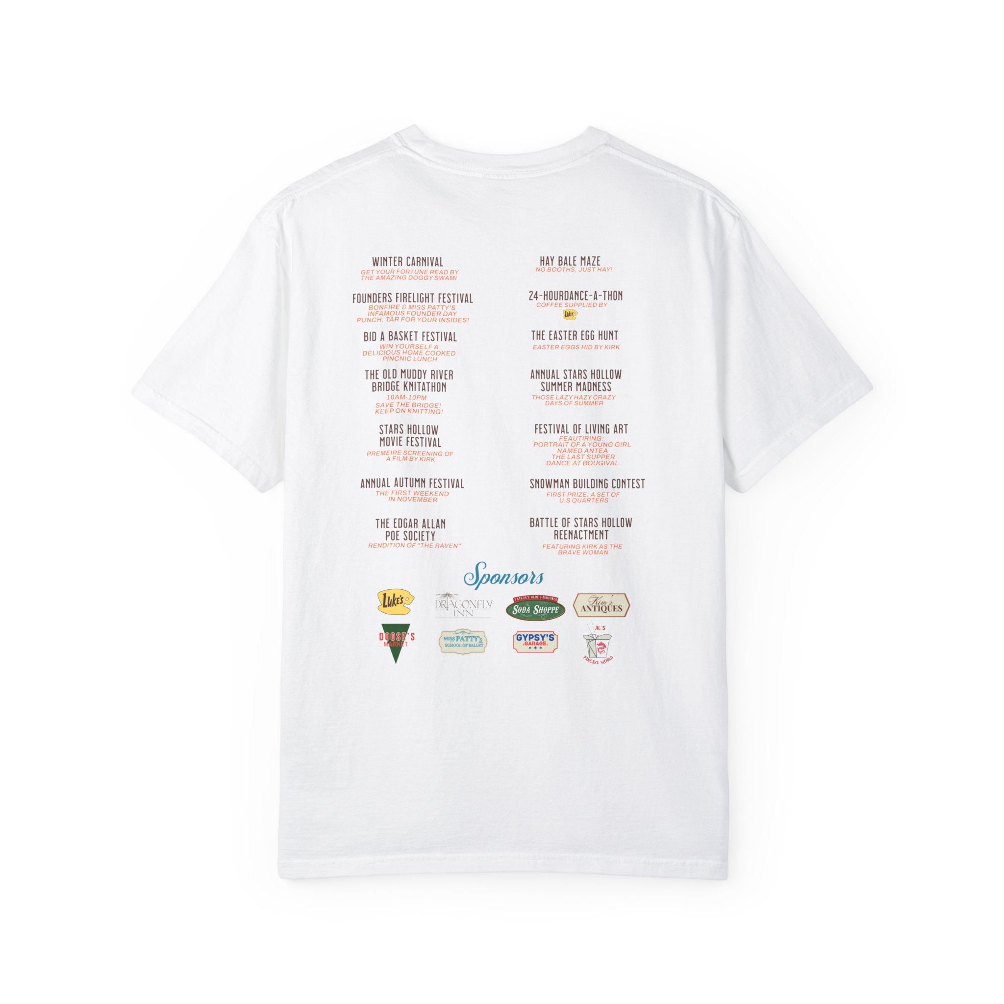 Stars Hollow Event Committee T-Shirt - Soft Cotton Tee for TV Show Fans, Casual Wear & Themed Parties