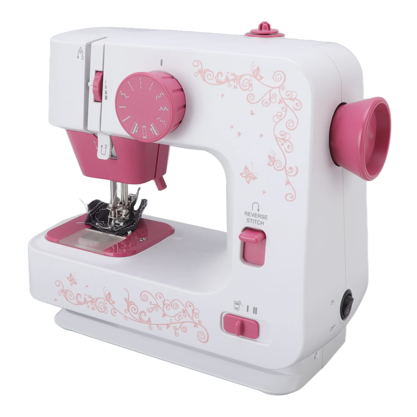 Atyhao Mini Electric Sewing Machine for Beginners - 2 Control Methods (Manual & Foot Pedal), Portable Household & Travel Sewing Kit for Clothes Repair, DIY Crafts, Quilting and Emergency Stitching