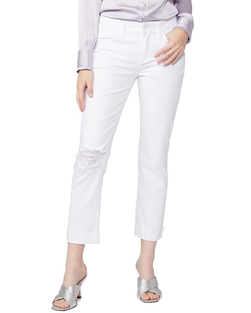 PAIGE Women's Brigitte High Rise Skinny Jeans - Raw Hem Cuff & Coin Pocket - Stretch Denim for Comfort - Perfect for Casual Wear & Night Out