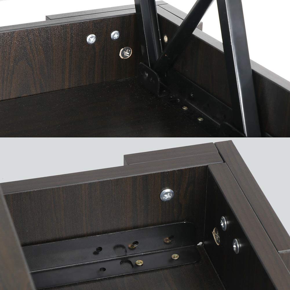 Lift Top Coffee Table with Storage - Living Room Furniture for Small Spaces