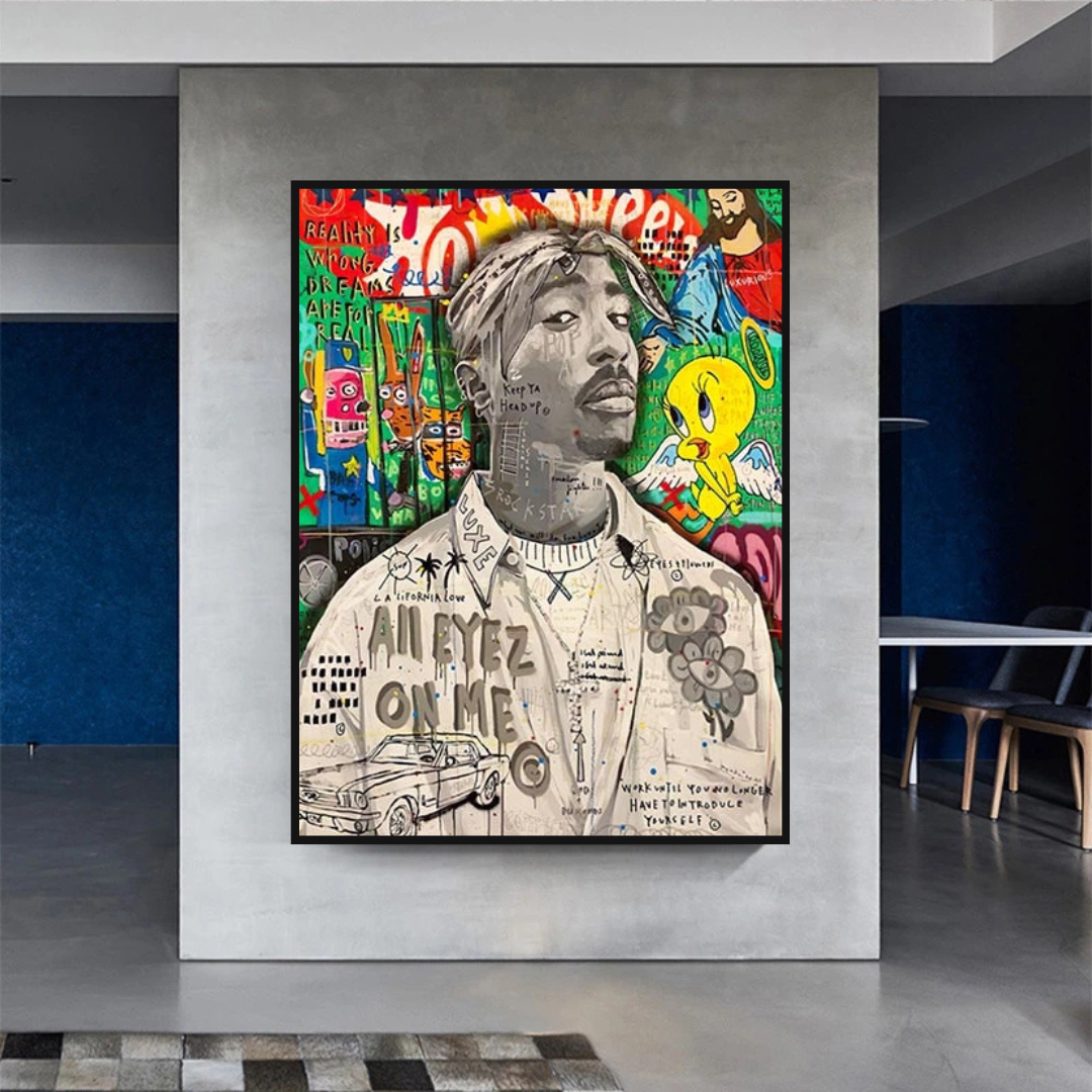 Tupac Poster - Authentic Hip Hop Wall Art Decor for True Fans | Perfect for Bedroom, Living Room & Music Studio Decor